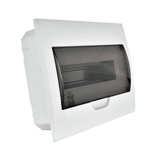 TABLERO EMBUTIDO 12 POLOS TAPA COLOR HUMO LIBRE DE HALOGENO IP41